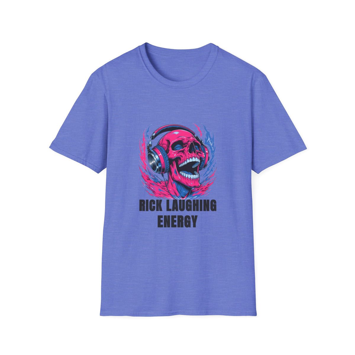Skull Headphones T-Shirt — "Rich Laughing Energy" Graphic Tee - Trending Now - August 2026