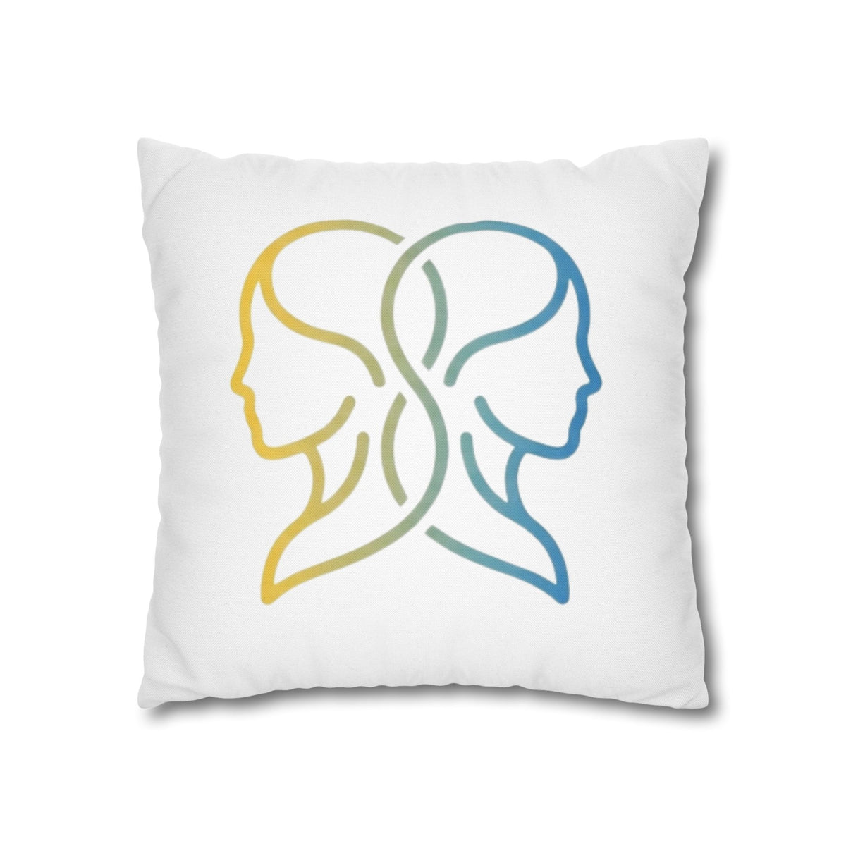 Gemini Zodiac Pillowcase — Dual-Face Gradient Astrology Throw Pillow Cover