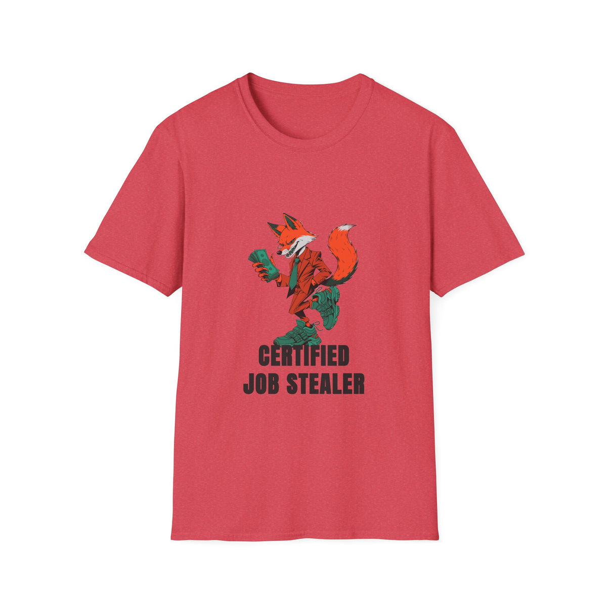 Certified Job Stealer T‑Shirt — Fox Illustration Funny Graphic Tee - Trending Now - August 2026