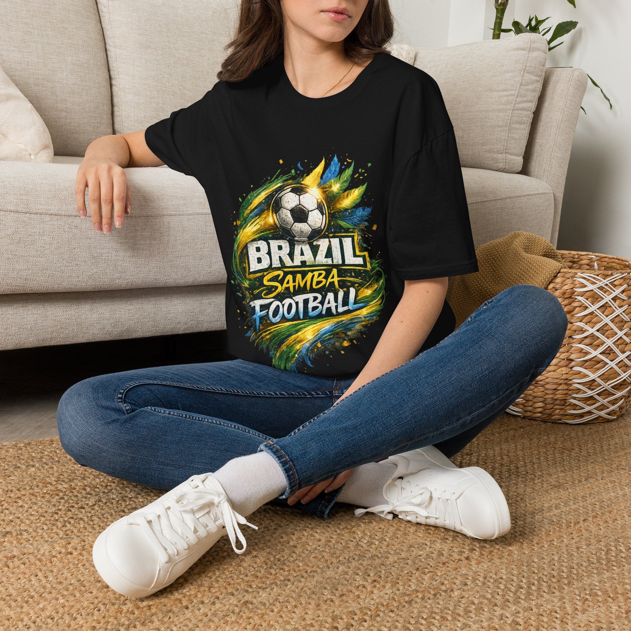 Brazil Samba Football T‑Shirt