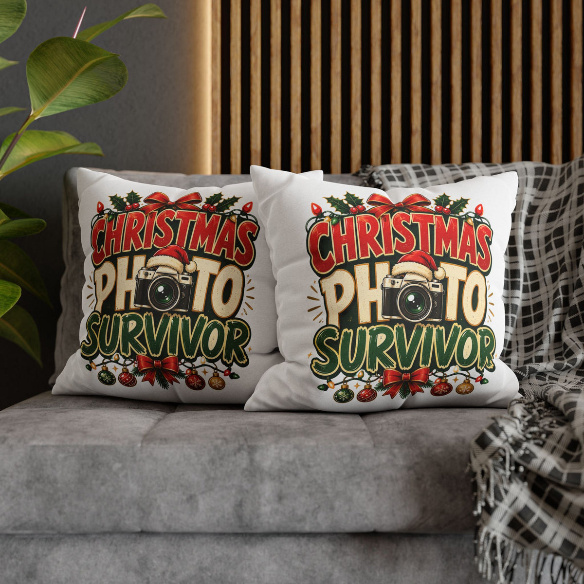 Christmas Photo Survivor Pillowcase