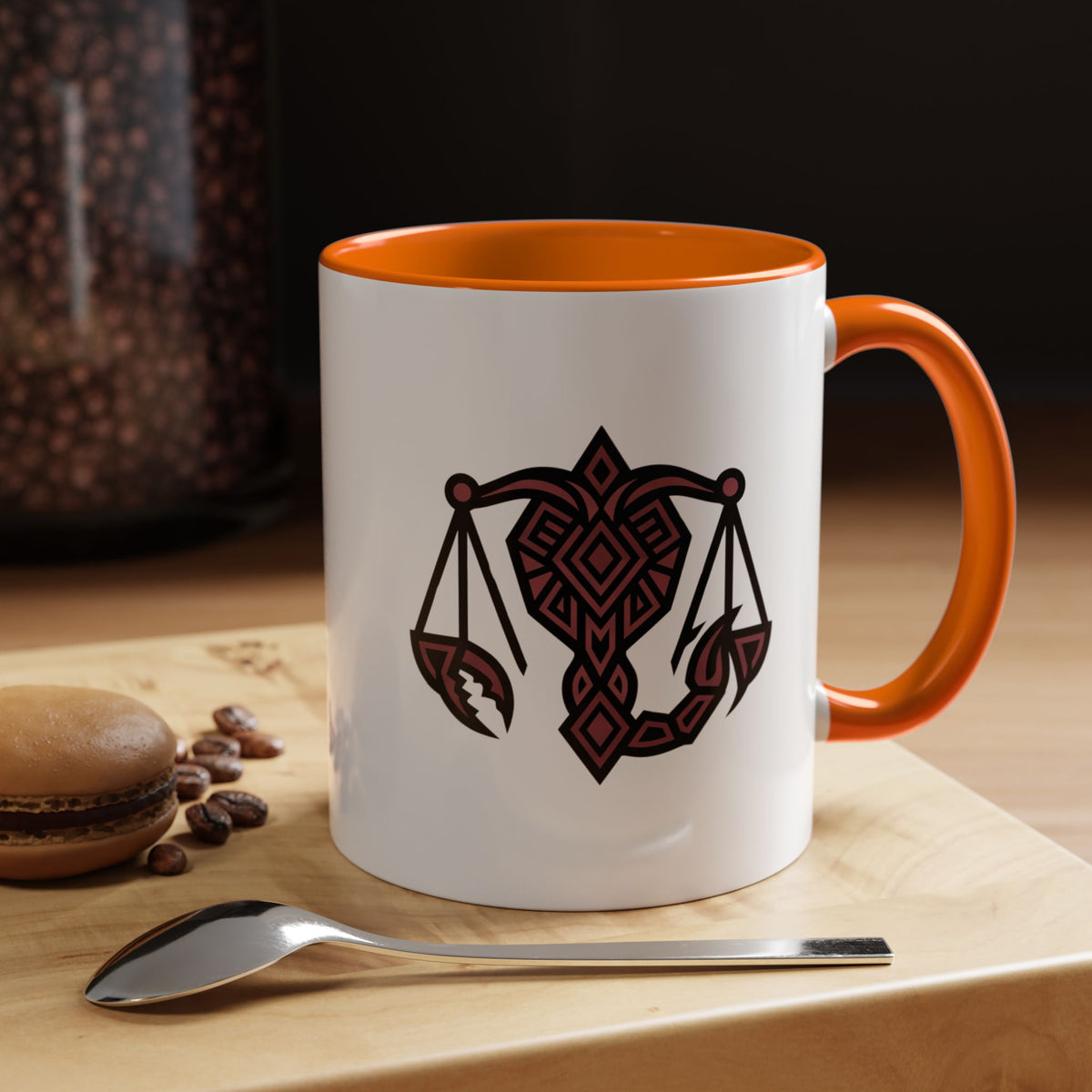 Scorpio Zodiac Scales Coffee Mug — Zodiac Balance Accent Mug