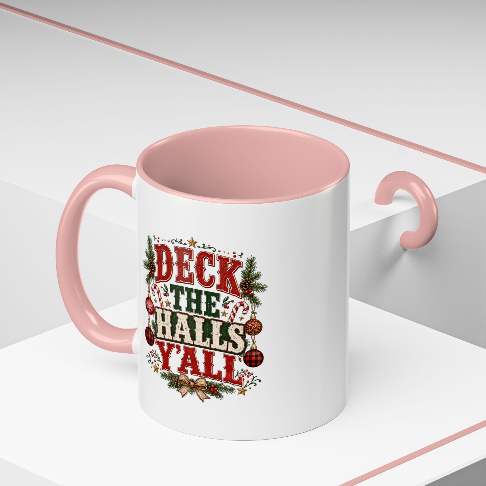 Deck the Halls Y'all Christmas Coffee Mug