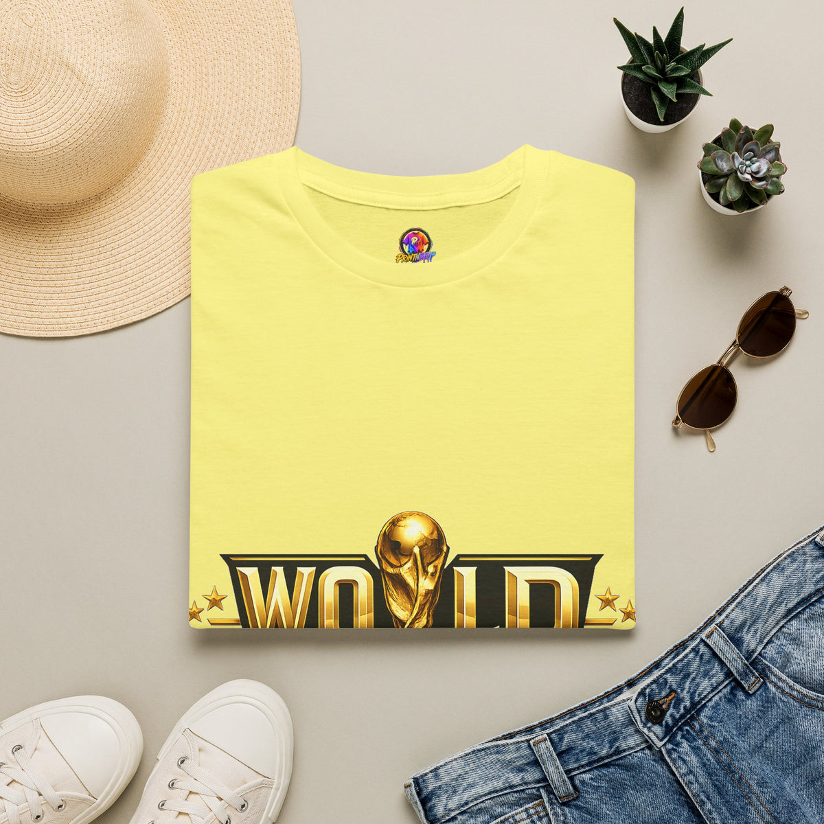 World Champions T-Shirt — Gold Trophy Sports Tee