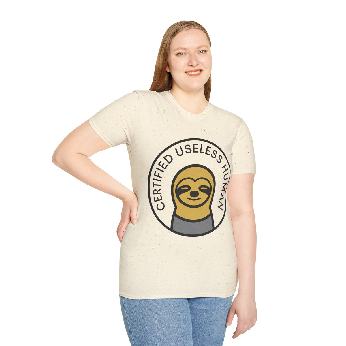 Certified Useless Human Sloth T-Shirt — Funny Lazy Sloth Graphic Tee - Trending Now - August 2026