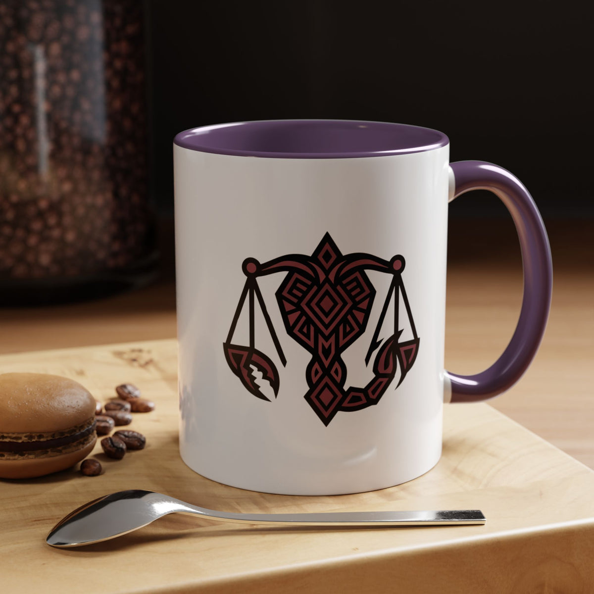 Scorpio Zodiac Scales Coffee Mug — Zodiac Balance Accent Mug