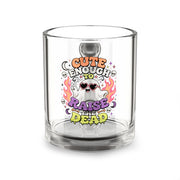 Halloween Glass Mug 10 oz  Cute Enough to Raise the Dead Glass Mug — 10oz Halloween Ghost Coffee Cup
