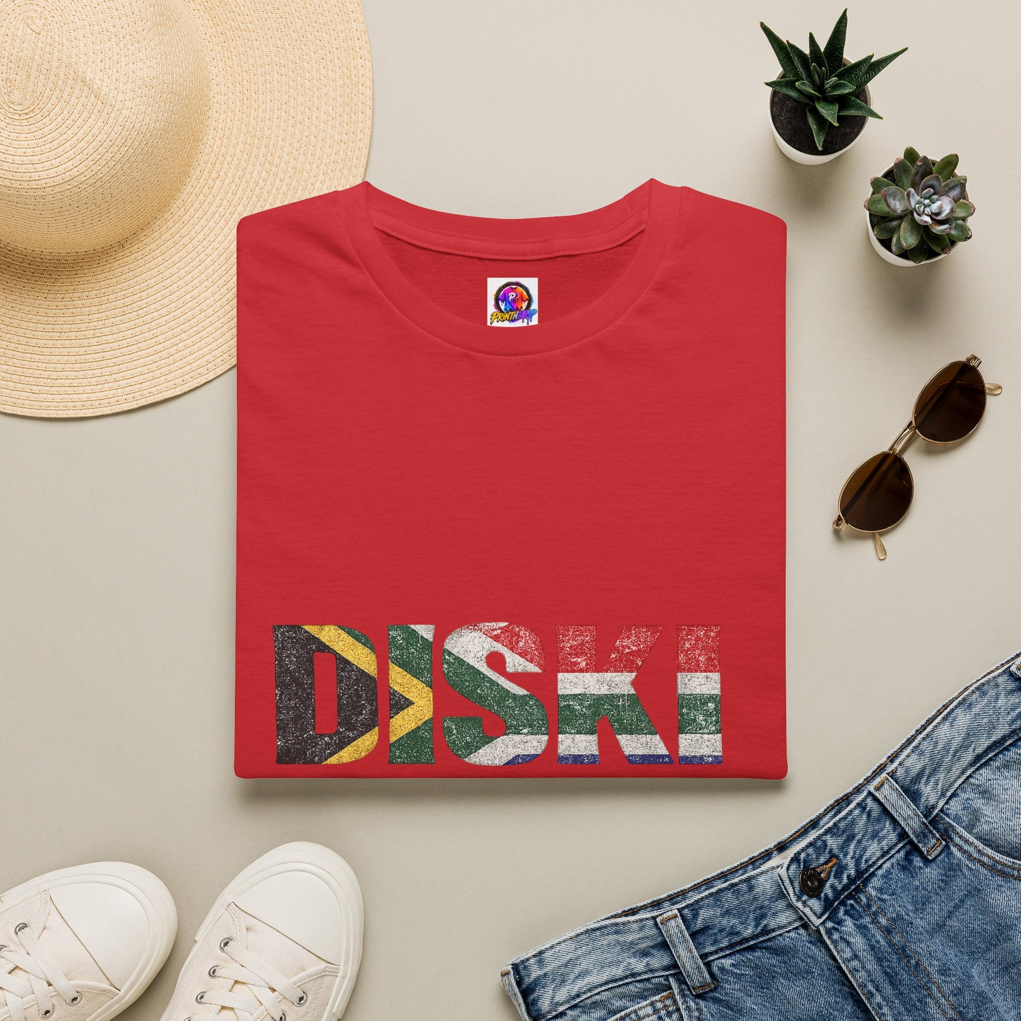 South Africa Diski T‑Shirt — "DISKI" South African Soccer Pride Tee