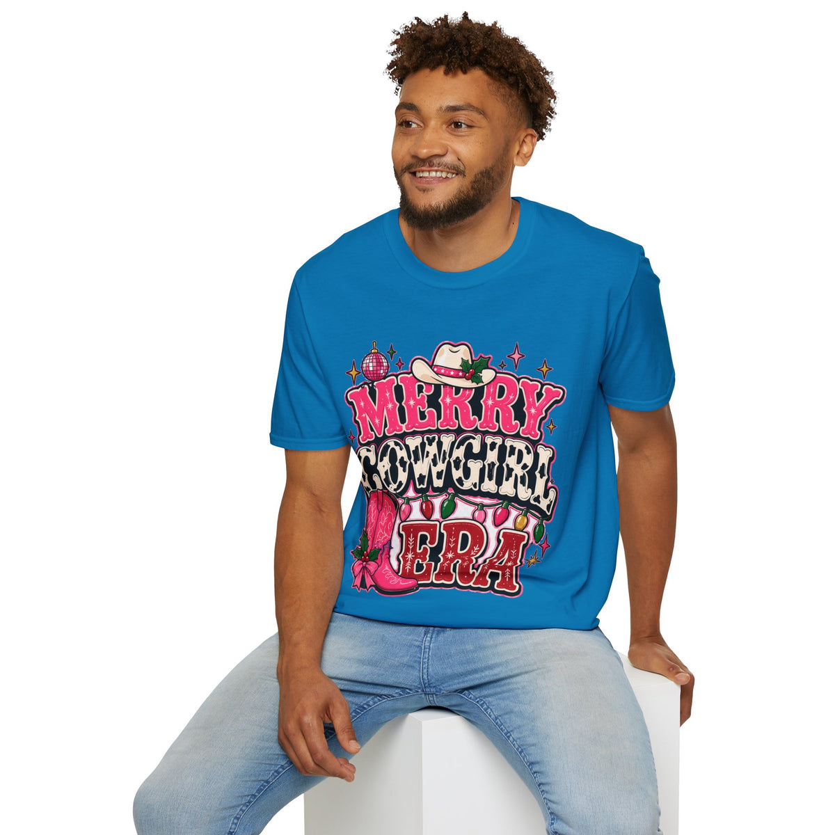 Merry Cowgirl Christmas T-Shirt