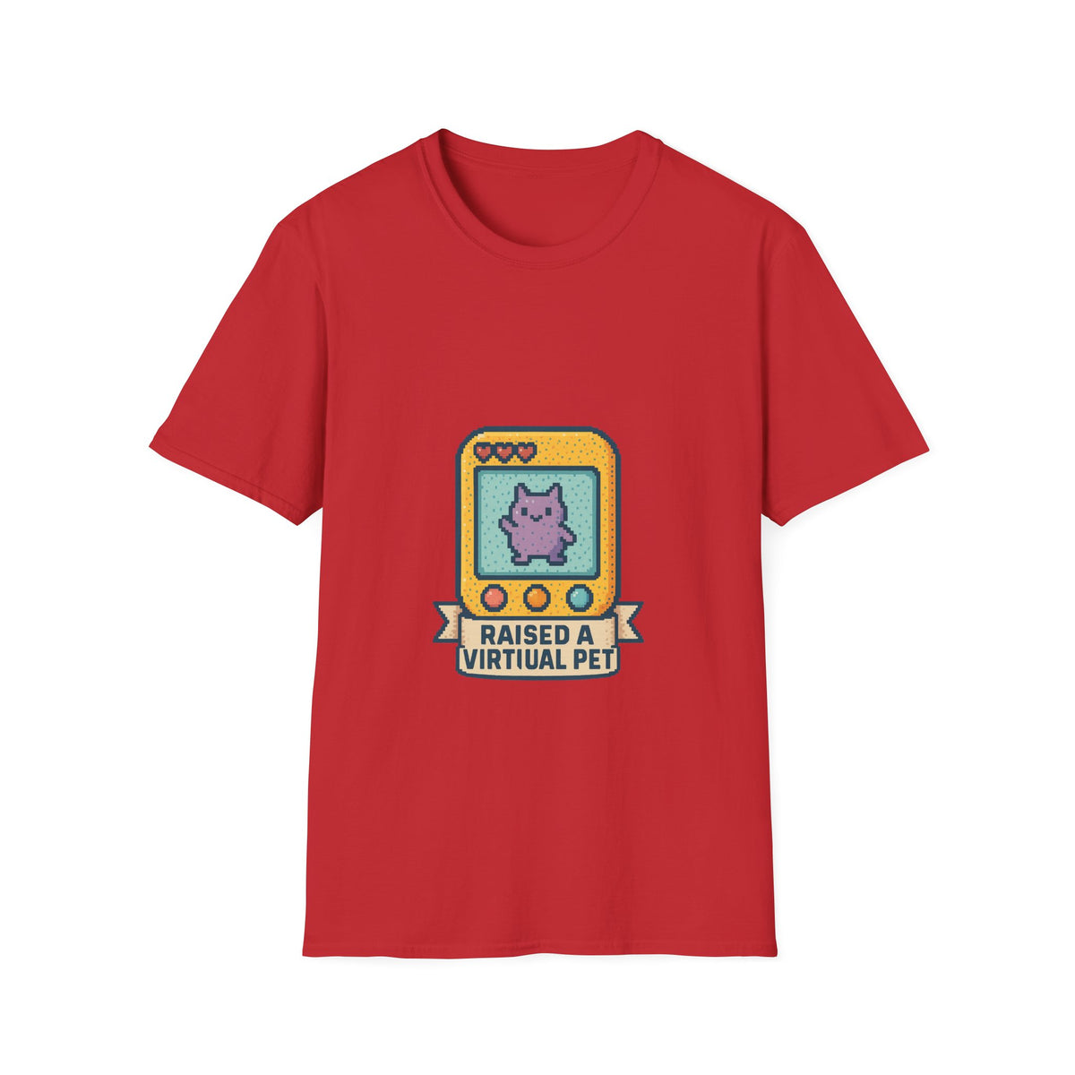 Raised a Virtual Pet T-Shirt — Retro Tamagotchi Gaming Tee - Trending Now - October 2026