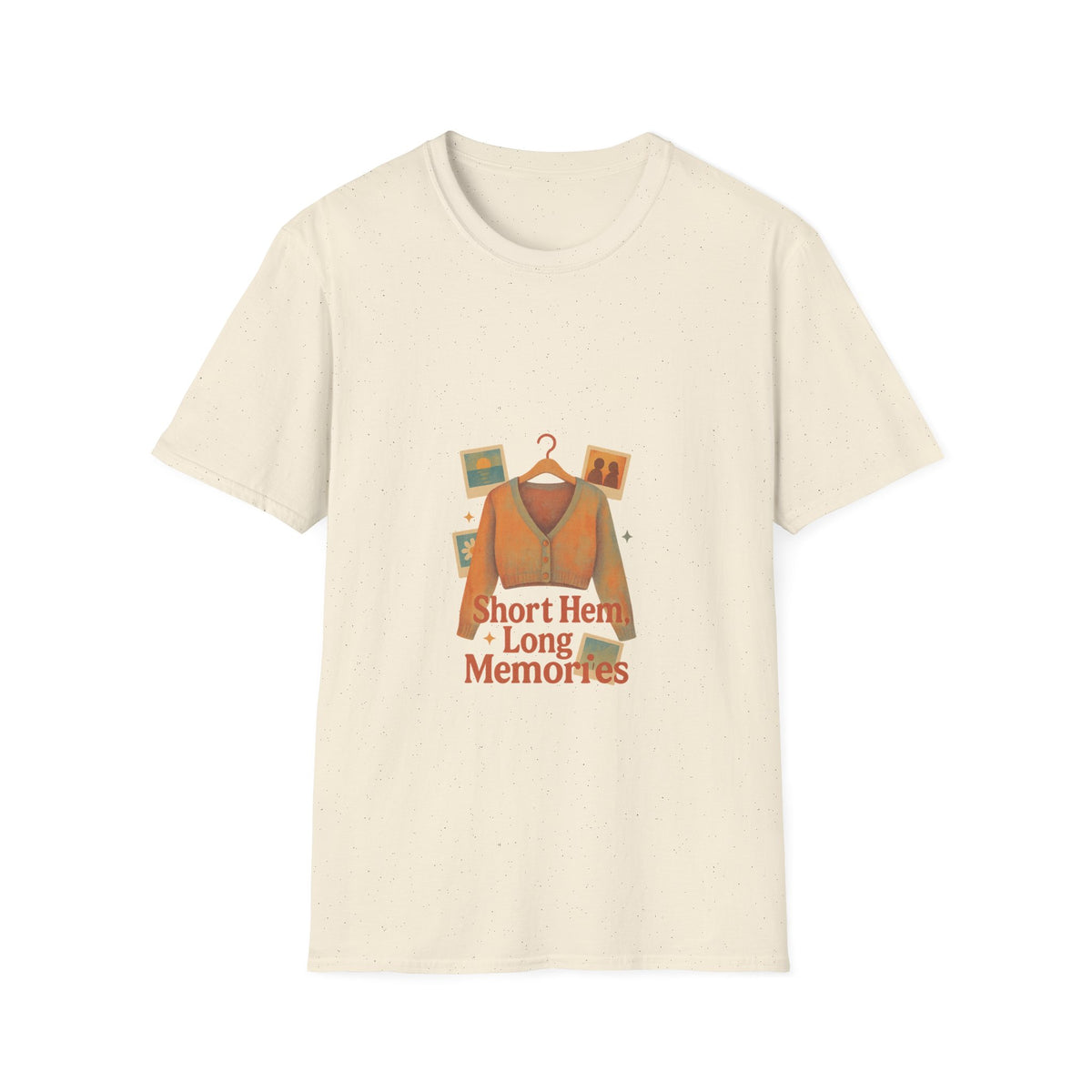 T-Shirt — "Short Hem, Long Memories" Sweater Illustration Tee - Trending Now - October 2026