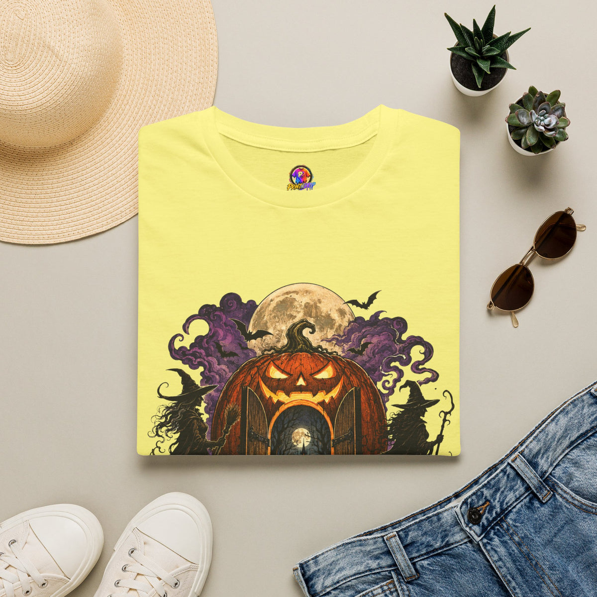 Halloween The Moon Is Full Unisex Softstyle T-Shirt