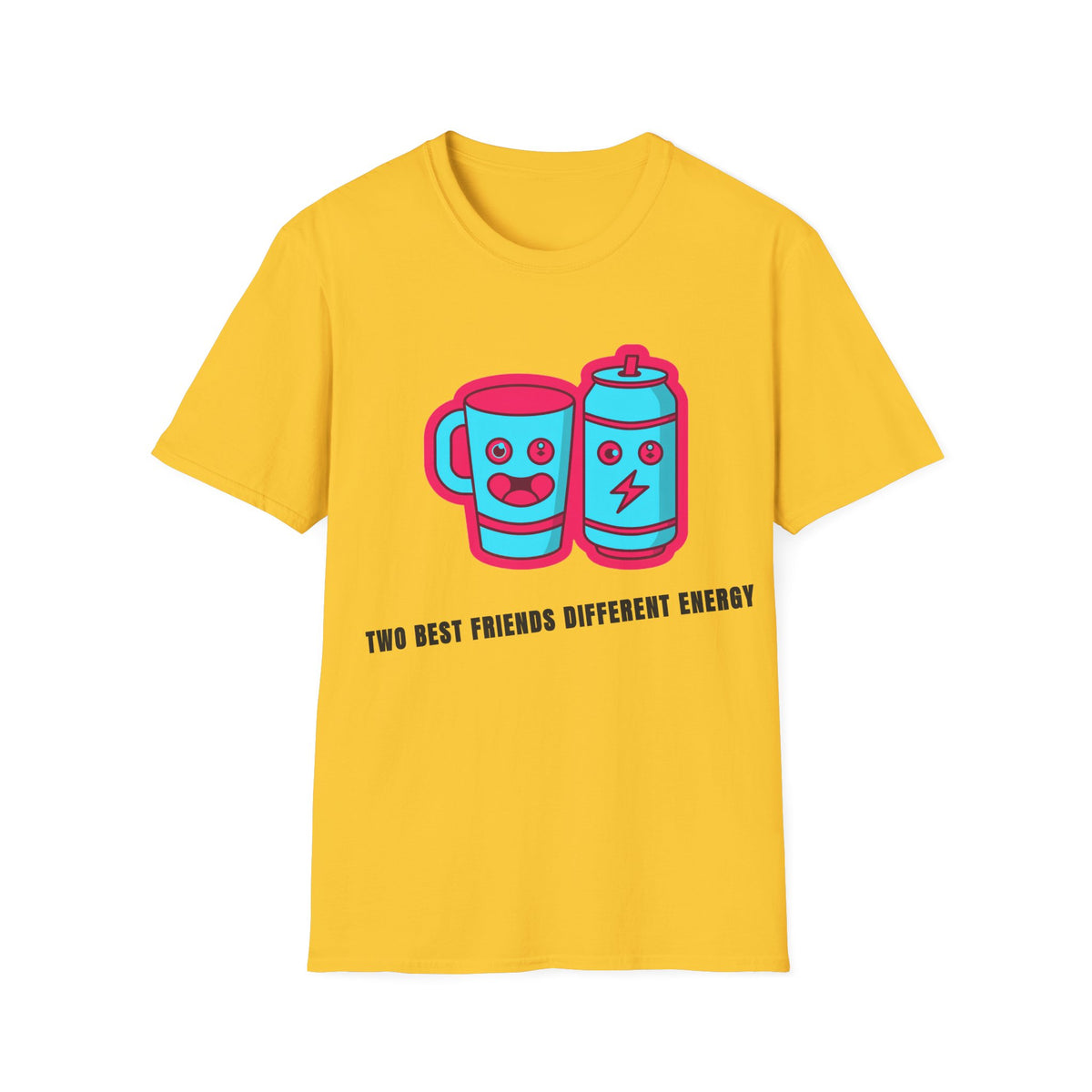Battery & Cup Best Friends T‑Shirt — Cute Kawaii Coffee Mug and Battery Graphic Tee - Trending Now - September 2026