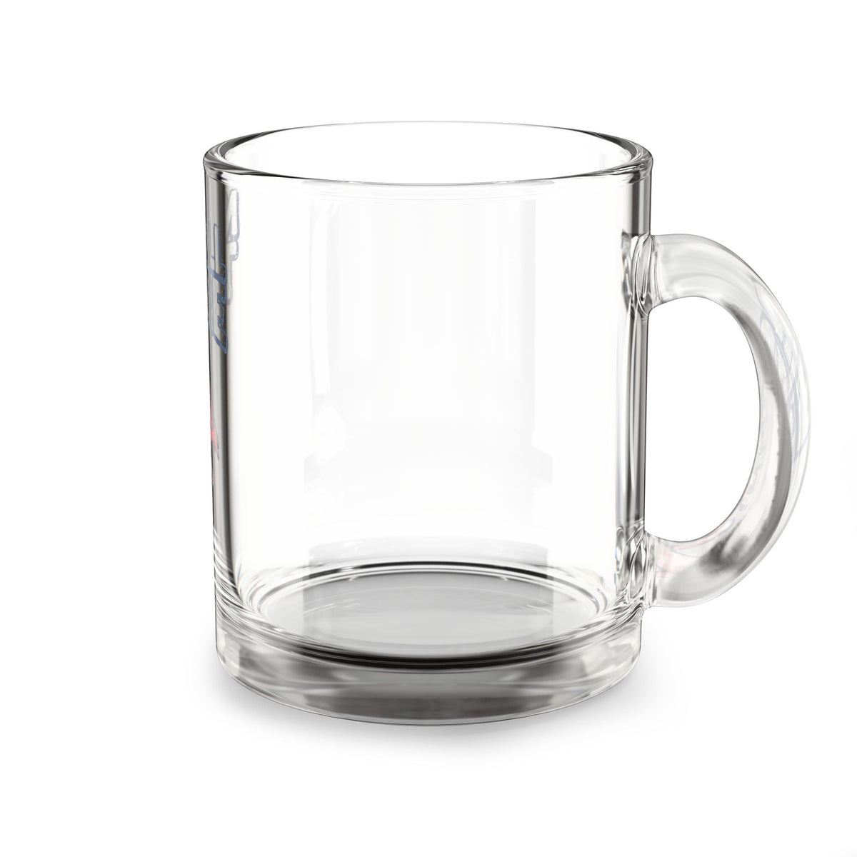 Glass Mug —Funny  "Not All There" Flamingo 10oz Clear Coffee Cup
