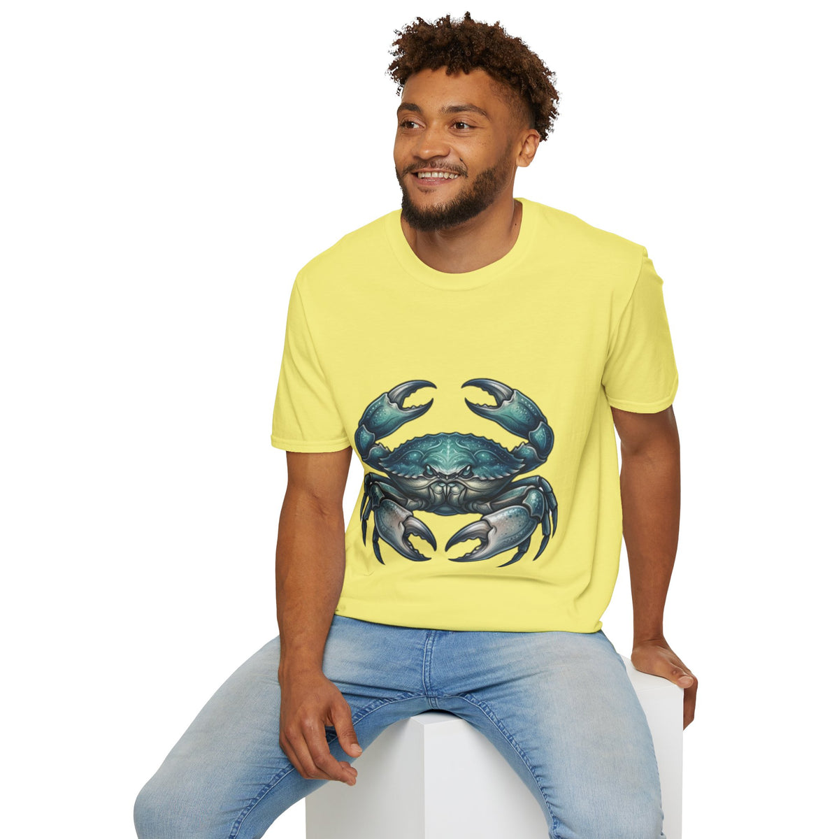 Crab Graphic T-Shirt — Coastal Sea Creature Tee