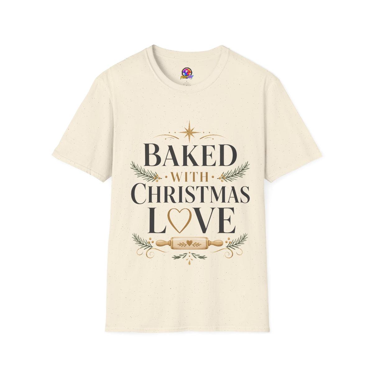 T-Shirt — "Baked With Christmas Love" Holiday Baking Shirt