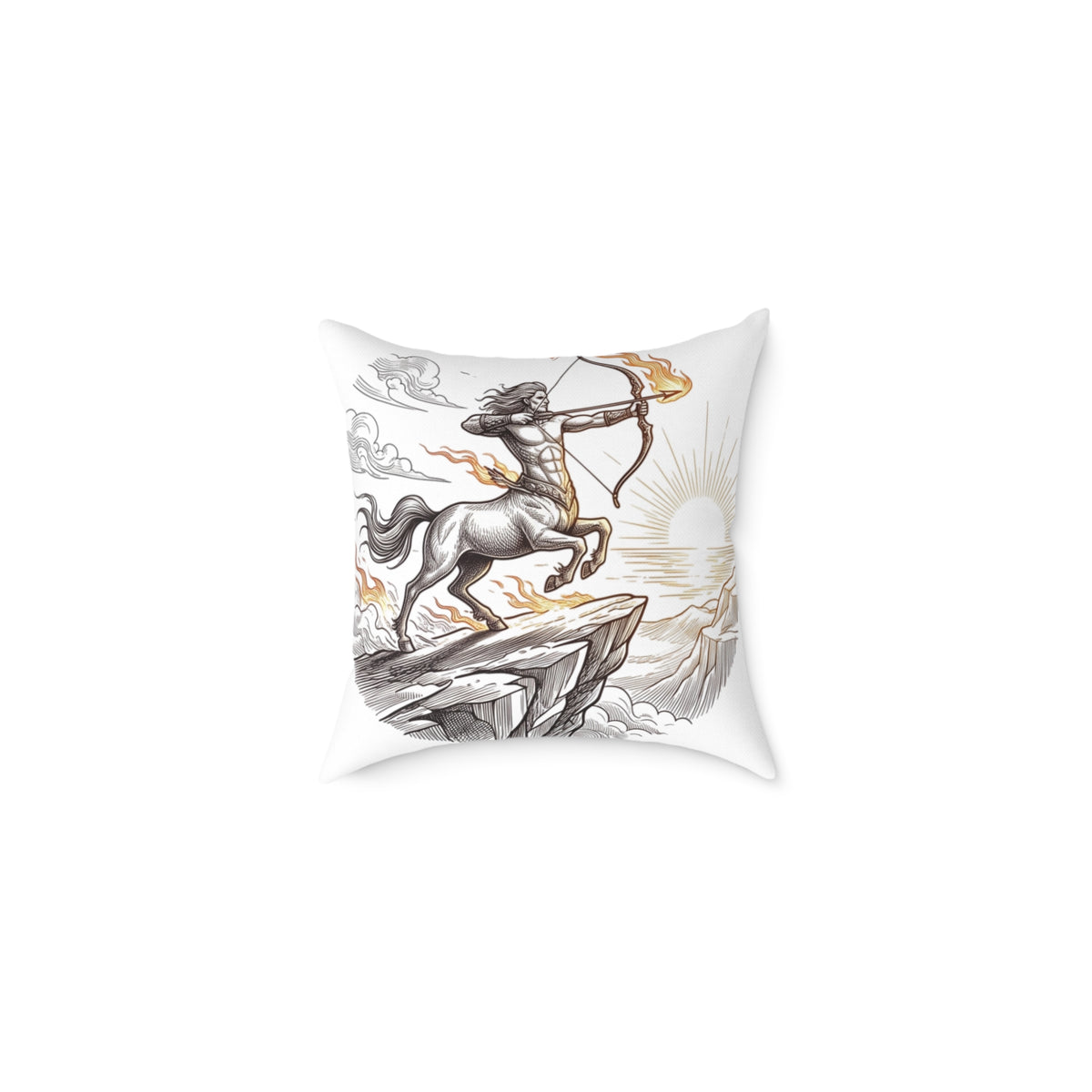 Astrological Sagittarius Zodiac Square Poly Canvas Pillow