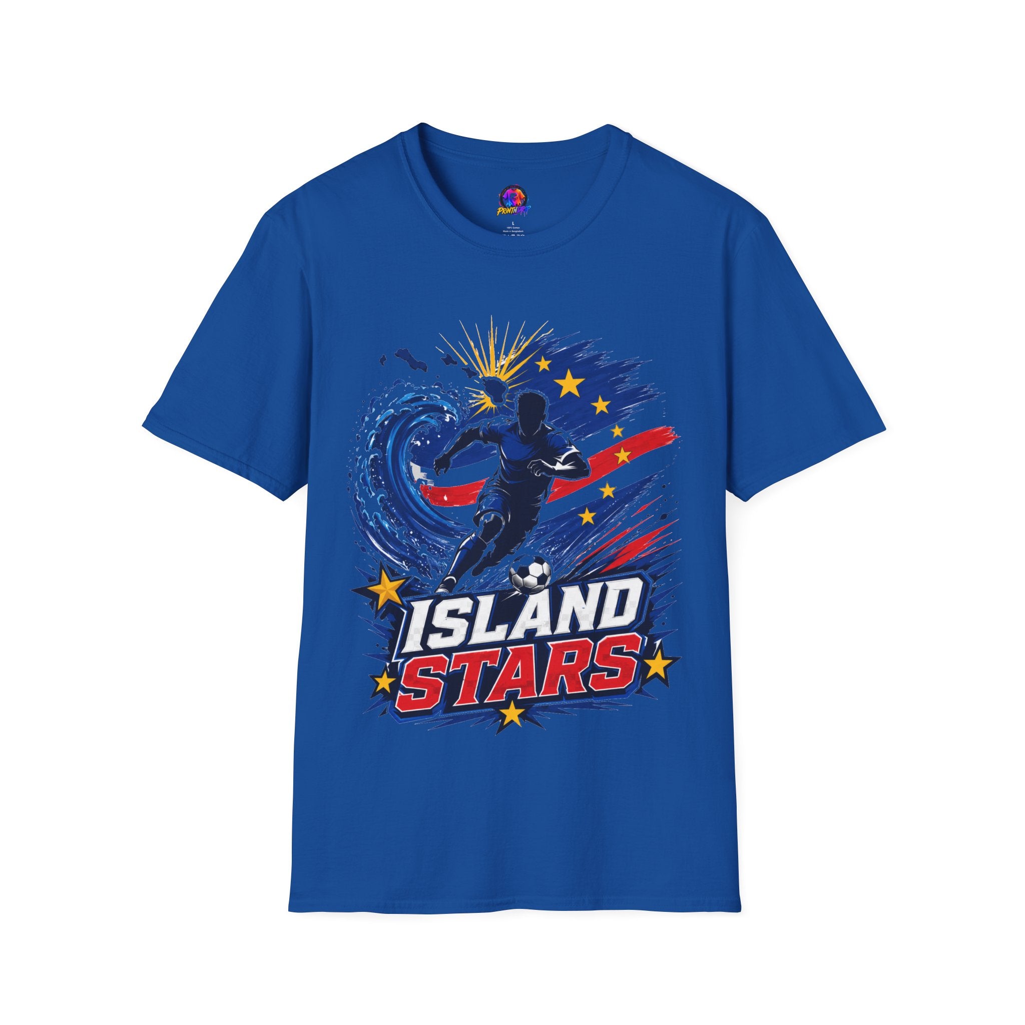 Cabo Verde Island Stars Soccer T-Shirt – Pacific Wave Football Team Tee