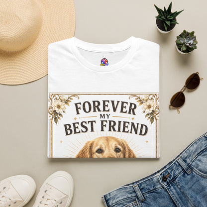 Forever My Best Friend Dog T-Shirt — Personalized Golden Retriever Tribute