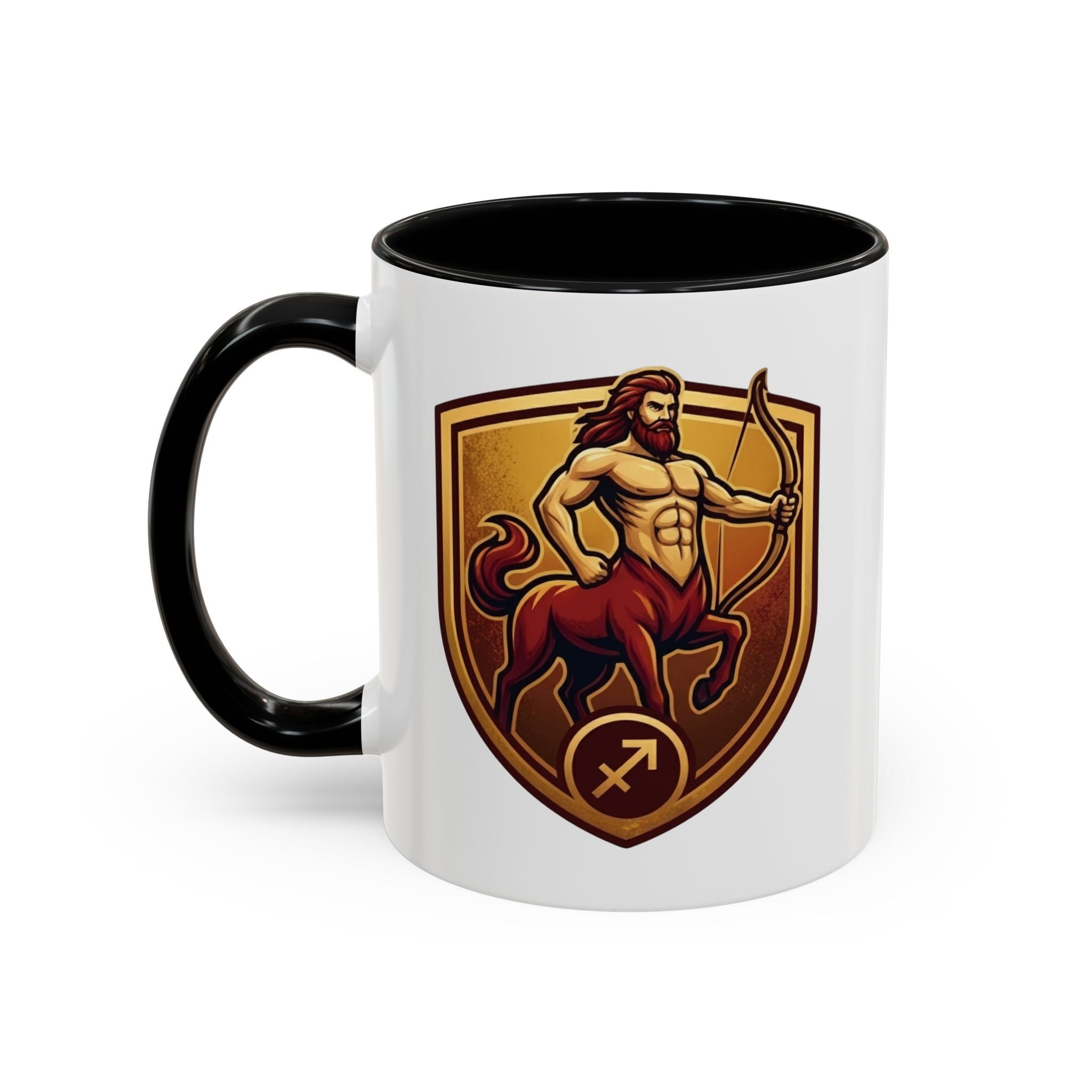 Sagittarius Centaur Coffee Mug — Zodiac Archer Accent Mug (11/15oz)