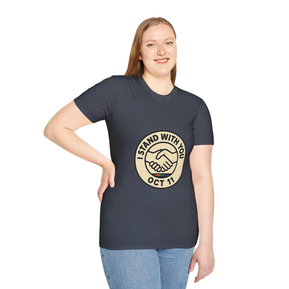 I Stand With You Oct 11 T‑Shirt — Solidarity Handshake Tee - Trending Now - October 2026