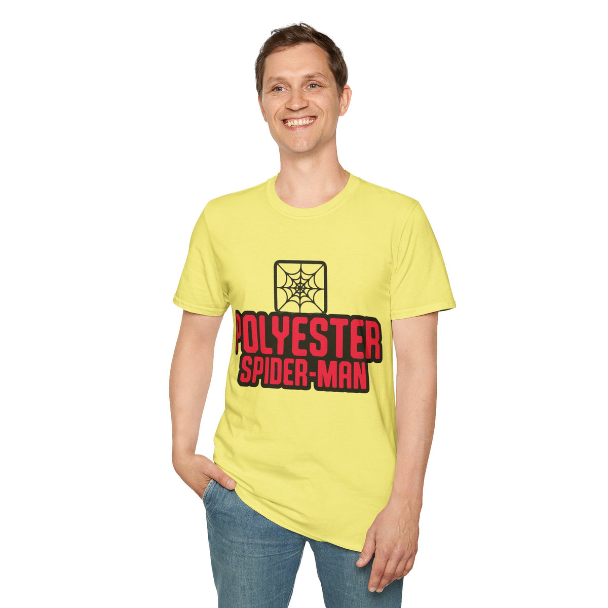 Spider-Man Polyester Graphic Tee — Bold Retro Logo Spiderweb T-Shirt - Trending Now - August 2026
