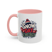 Snow Day Energy Coffee Mug — Winter Hot Cocoa Holiday Drinkware