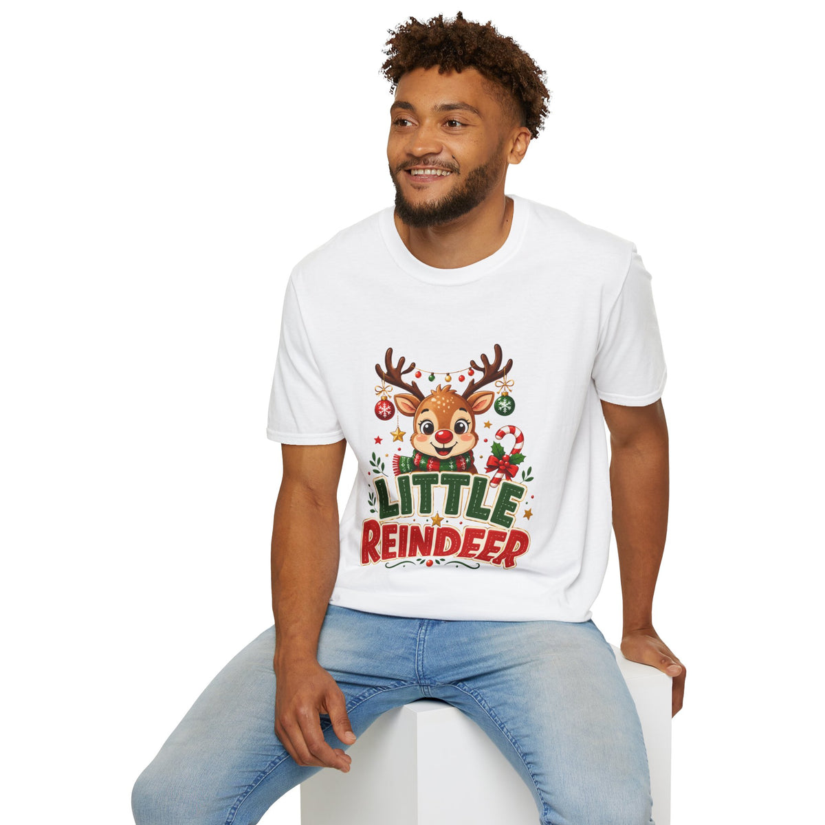 Little Reindeer T-Shirt — Cute Christmas Holiday Kids & Family Shirt