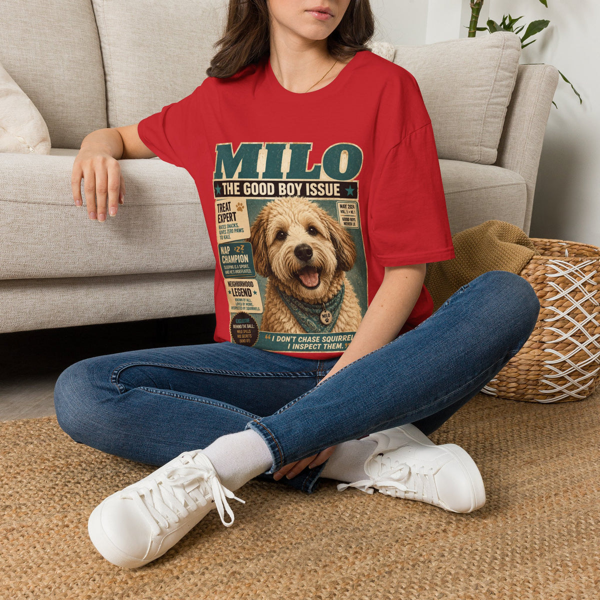 Milo 'The Good Boy Issue' Dog Magazine T-Shirt