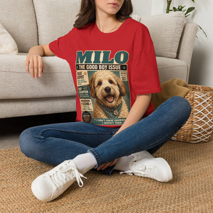 Milo 'The Good Boy Issue' Dog Magazine T-Shirt