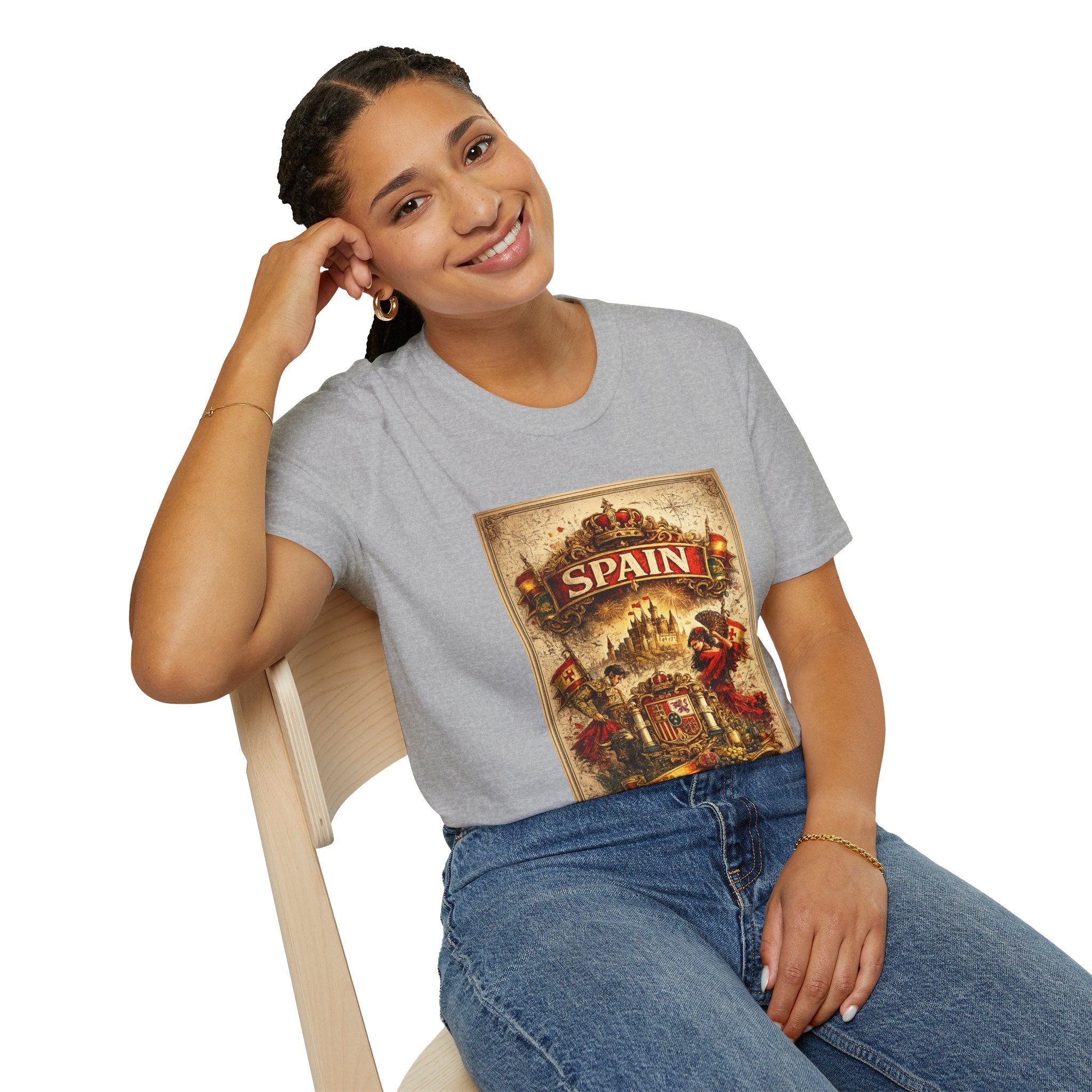 Spain Vintage Travel Graphic T‑Shirt — Retro Spanish Landmark Tee