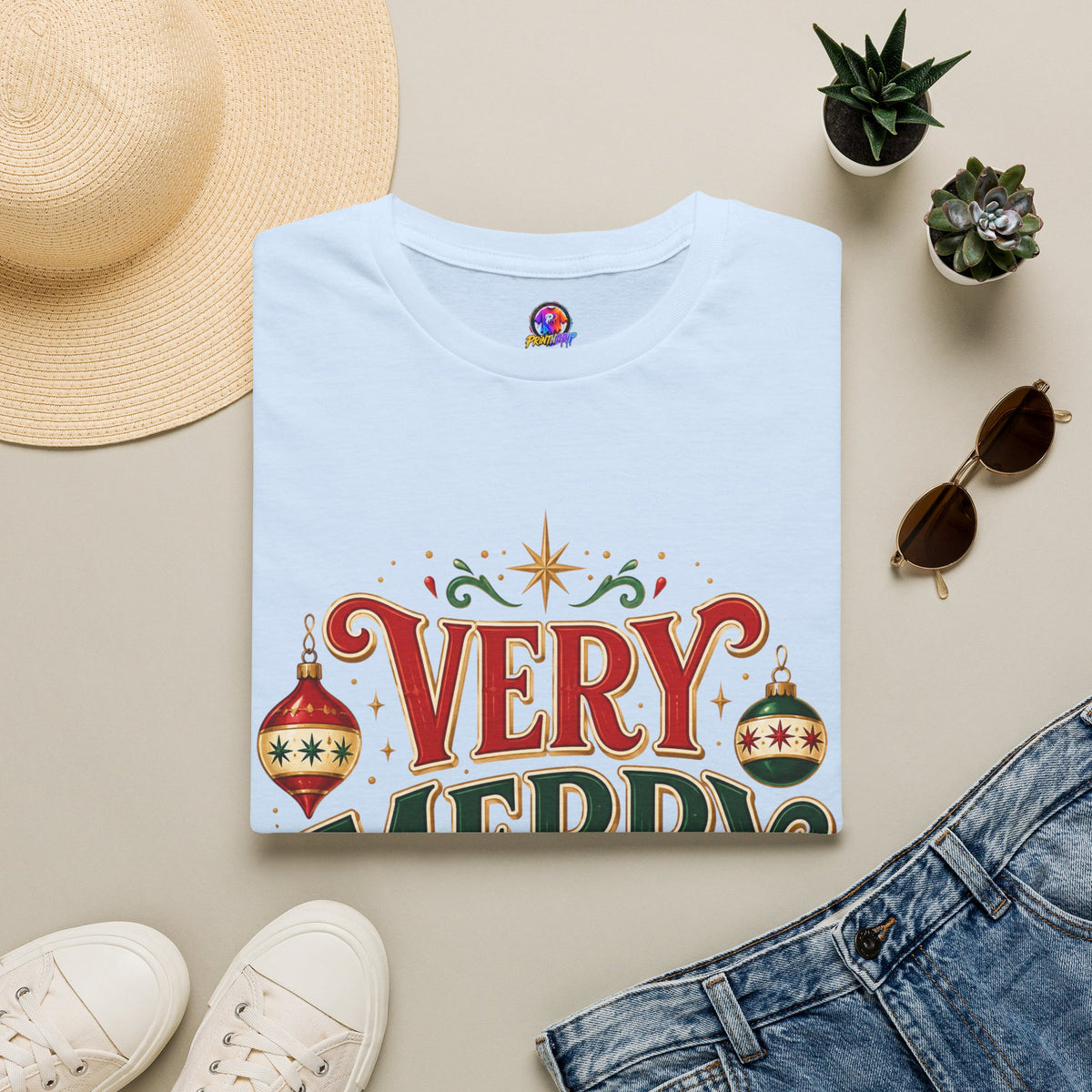 Very Merry Club T-Shirt — Festive Christmas Holiday Tee