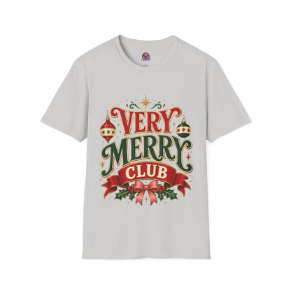 Very Merry Club T-Shirt — Festive Christmas Holiday Tee