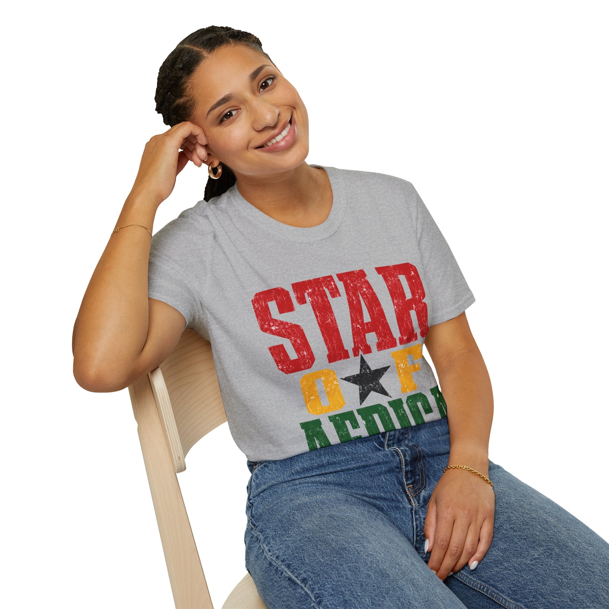 Ghana Star of Africa T-Shirt — Retro Pan-African Graphic Tee