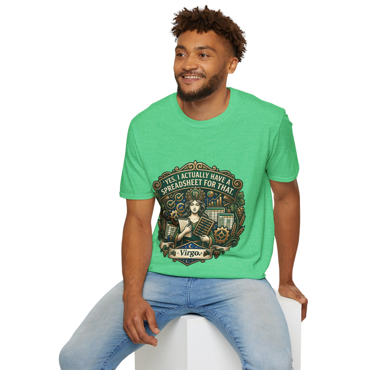 Virgo Zodiac T‑Shirt — "Yes, I Actually Have a Spreadsheet for That"