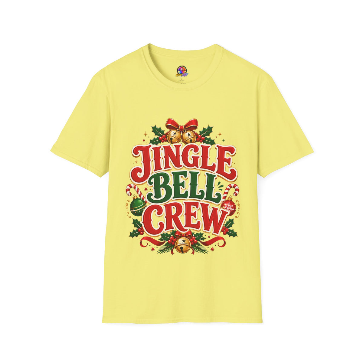 Jingle Bell Crew T-Shirt — Festive Christmas Holiday Tee