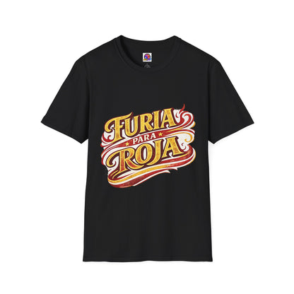 Spain Furia Para Roja T-Shirt — Vintage Flame Spanish Pride Soccer Tee