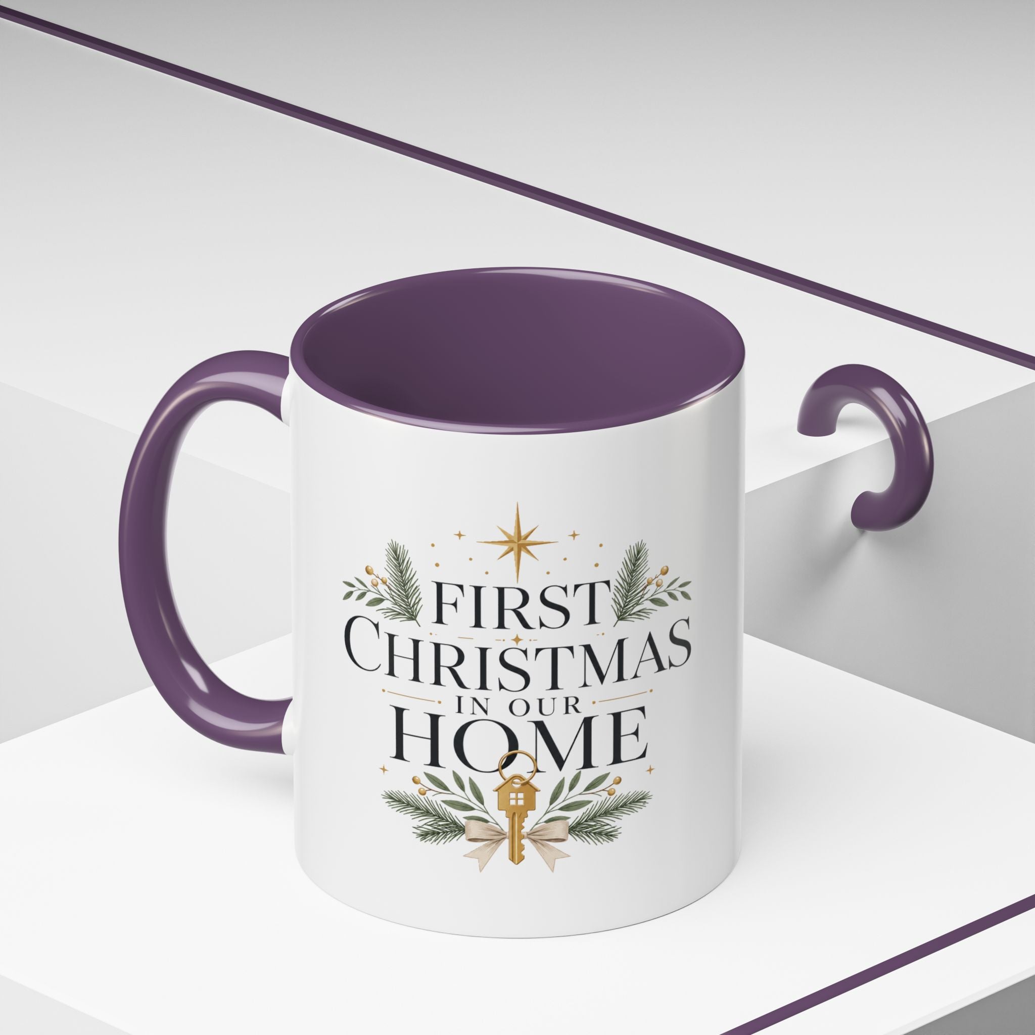 Christmas First Christmas in Our Home Accent Coffee Mug – Holiday Keepsake