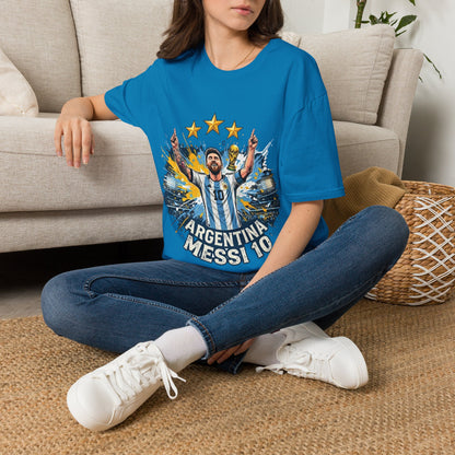 Argentina Messi Soccer T‑Shirt — World Cup Champion Fan Tee