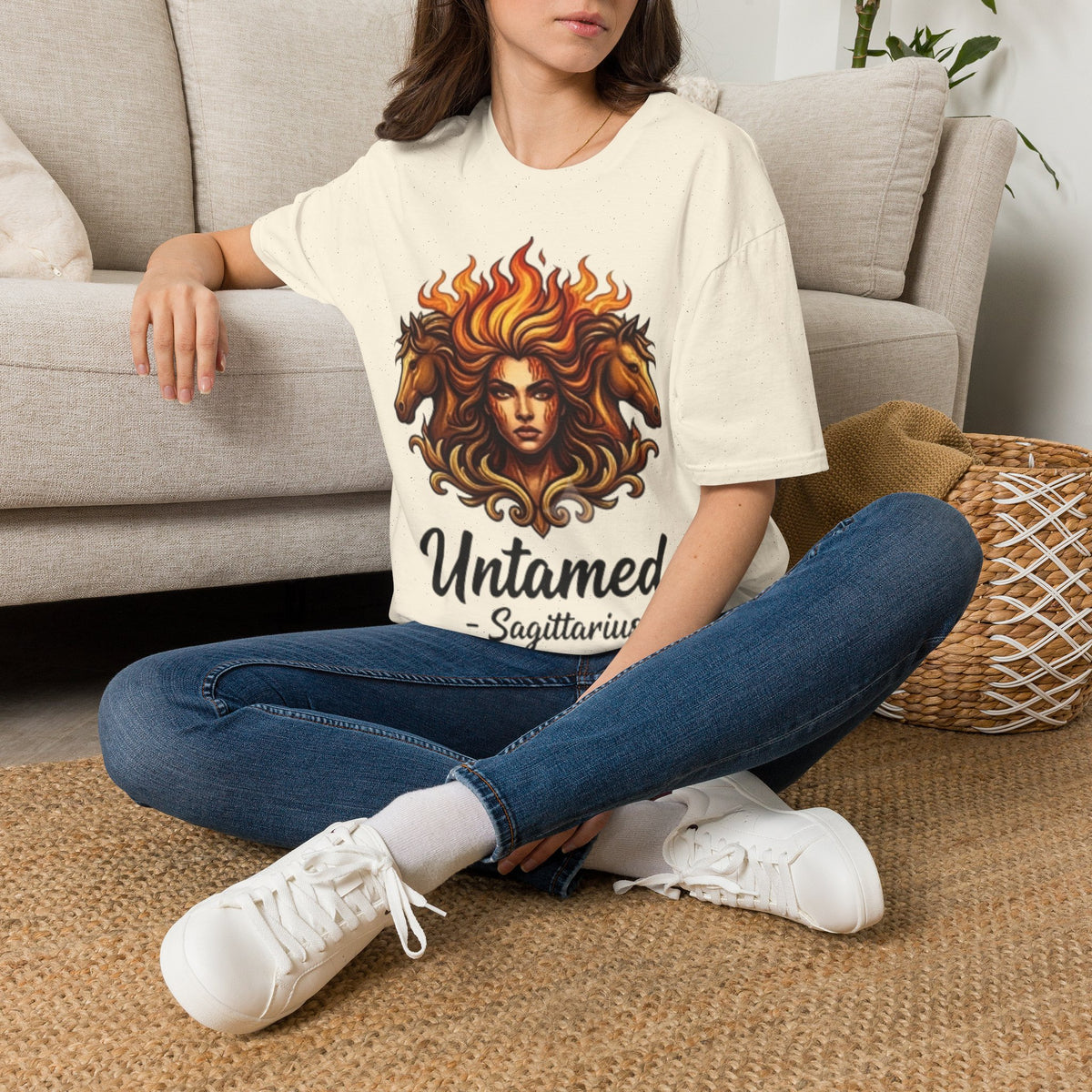 Sagittarius 'Untamed' Zodiac T-Shirt — Fiery Archer Astrology Tee