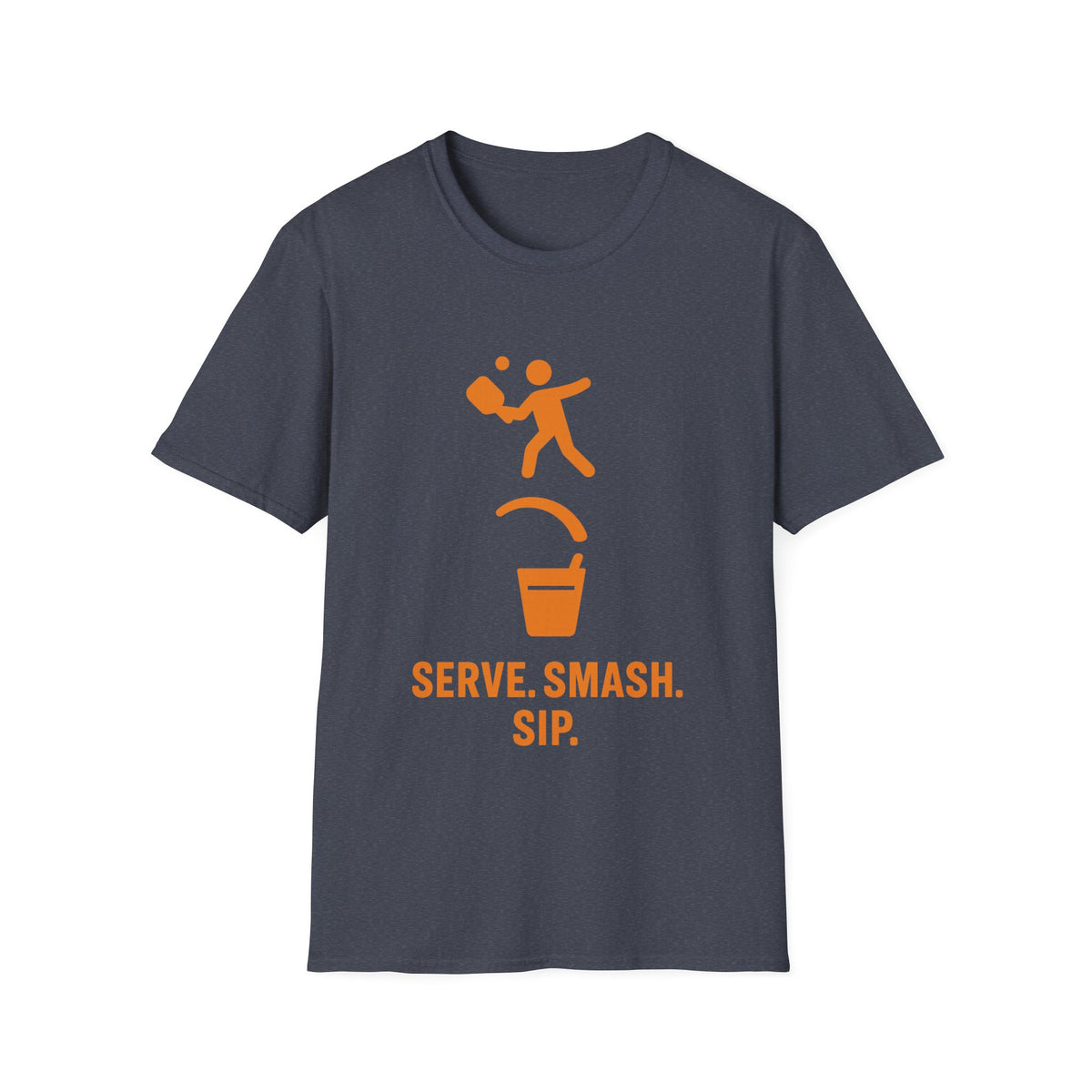 Pickleball Serve Smash Tee — Small Orange Player Graphic - Trending Now - September 2026