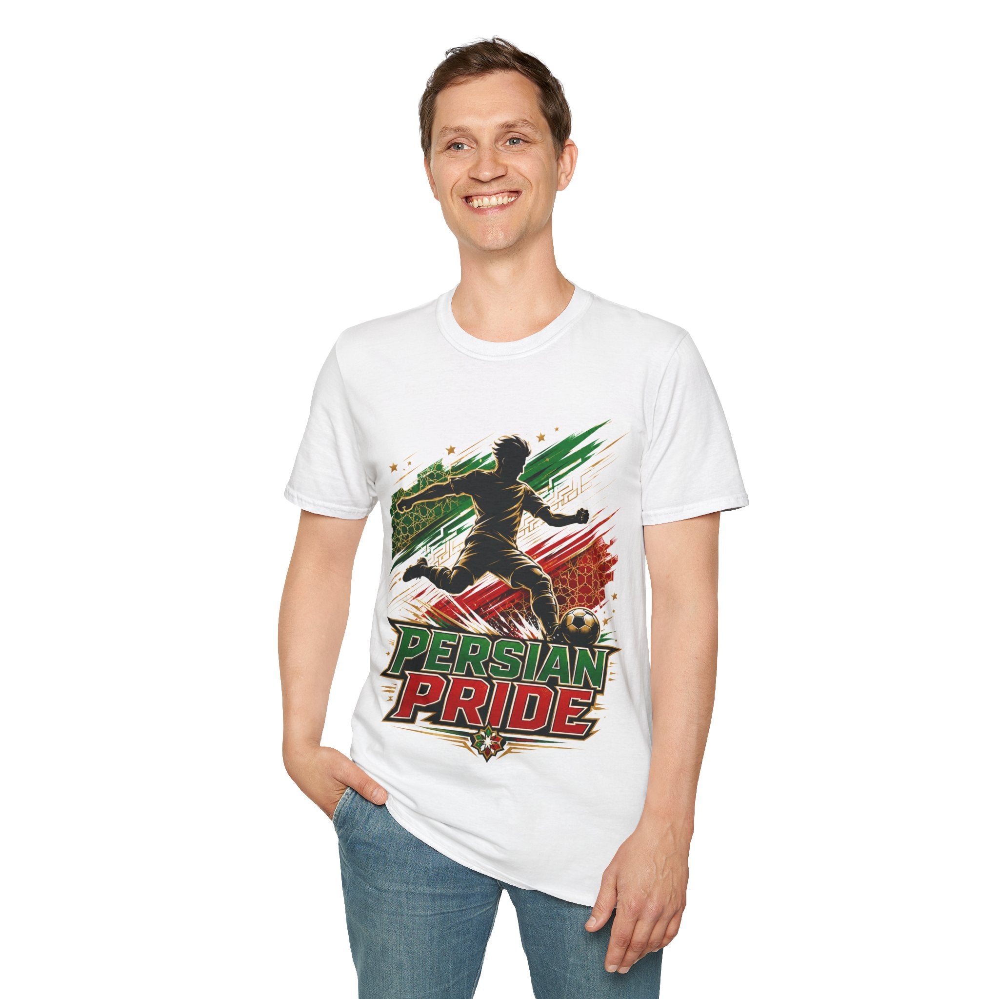Iran Persian Pride Soccer Tee — Iranian Football Fan T-Shirt