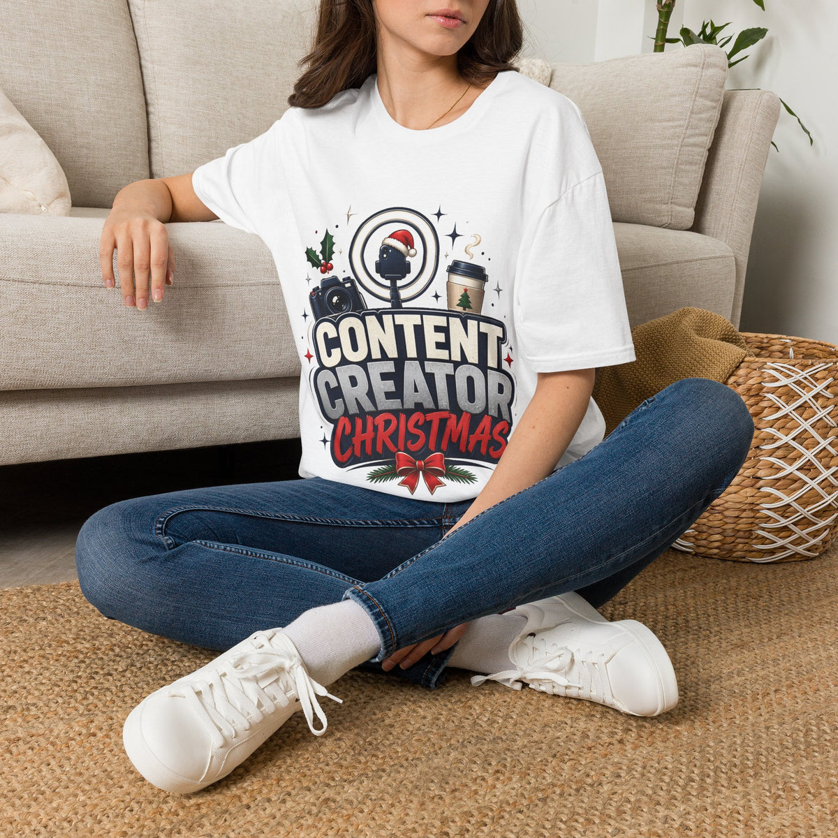 Content Creator Christmas T-Shirt