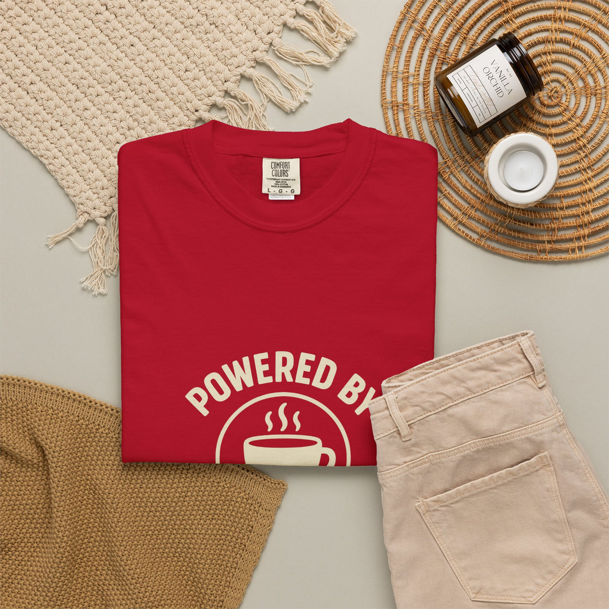 Christmas Baking T-Shirt — "Powered by Coffee and Christmas Baking"- Trending Now - October 2026