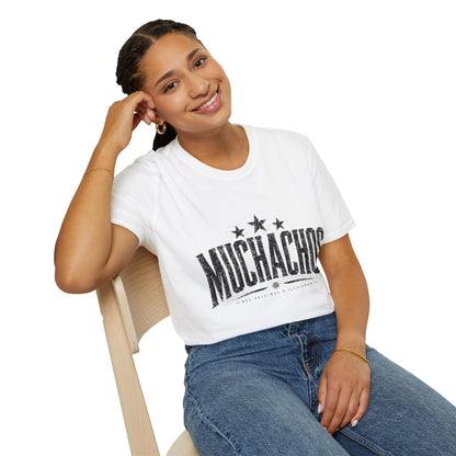 Muchachos Graphic T‑Shirt — Vintage Distressed Crew Tee - Argentina Song, slogan, favorite chant