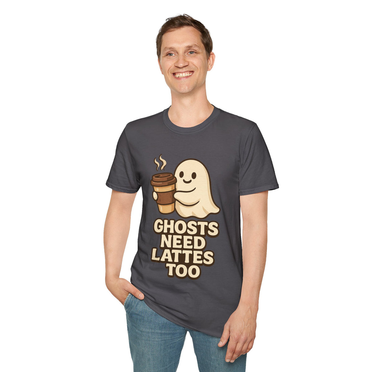 Ghosts Need Lattes Too T-Shirt - Trending Now - August 2026