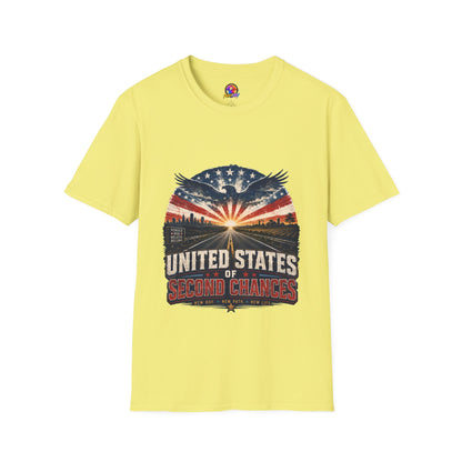 Patriotic Eagle T-Shirt — United States Skyline Vintage Flag Design