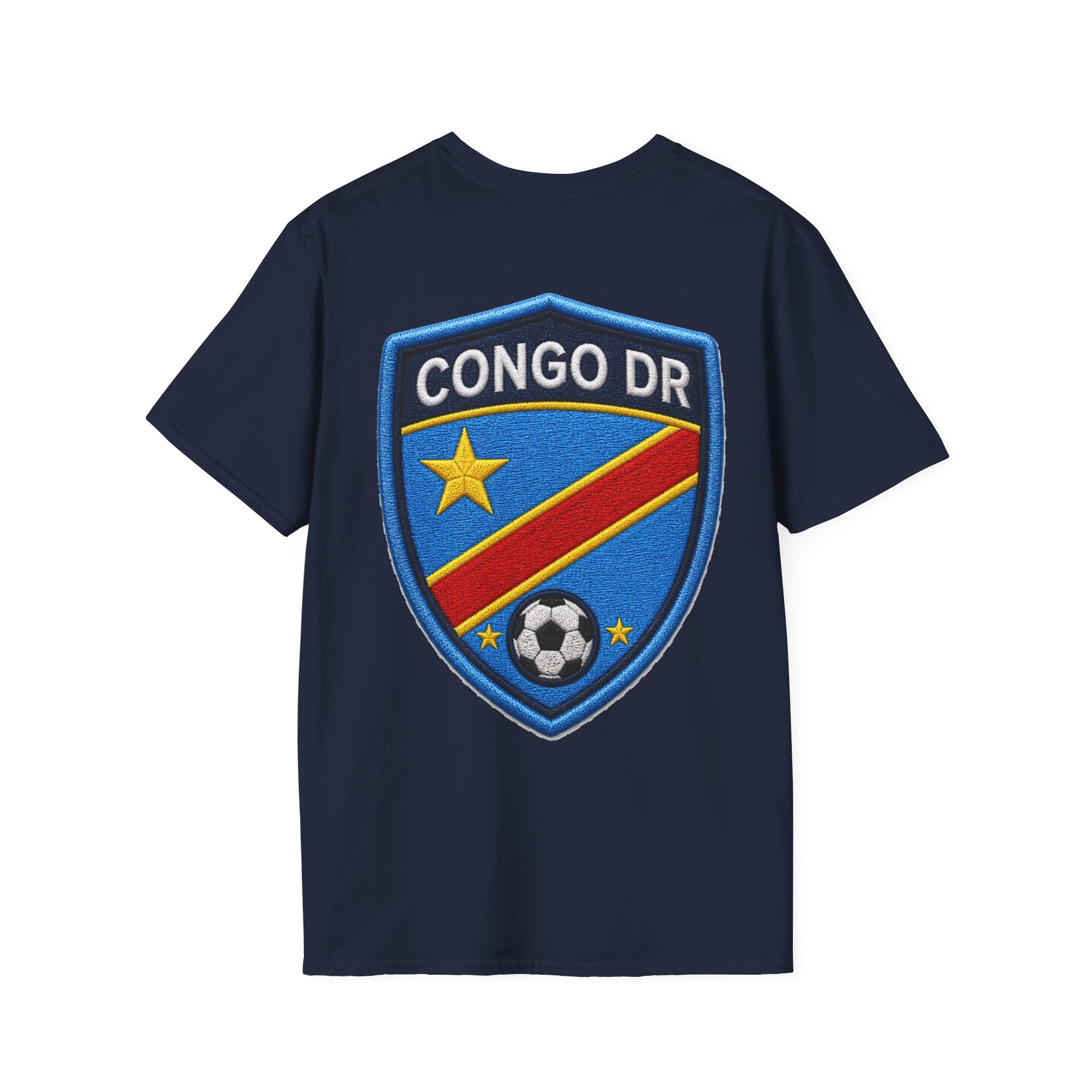 Congo Soccer T-Shirt — Congo Blue Rise Football Fan Tee