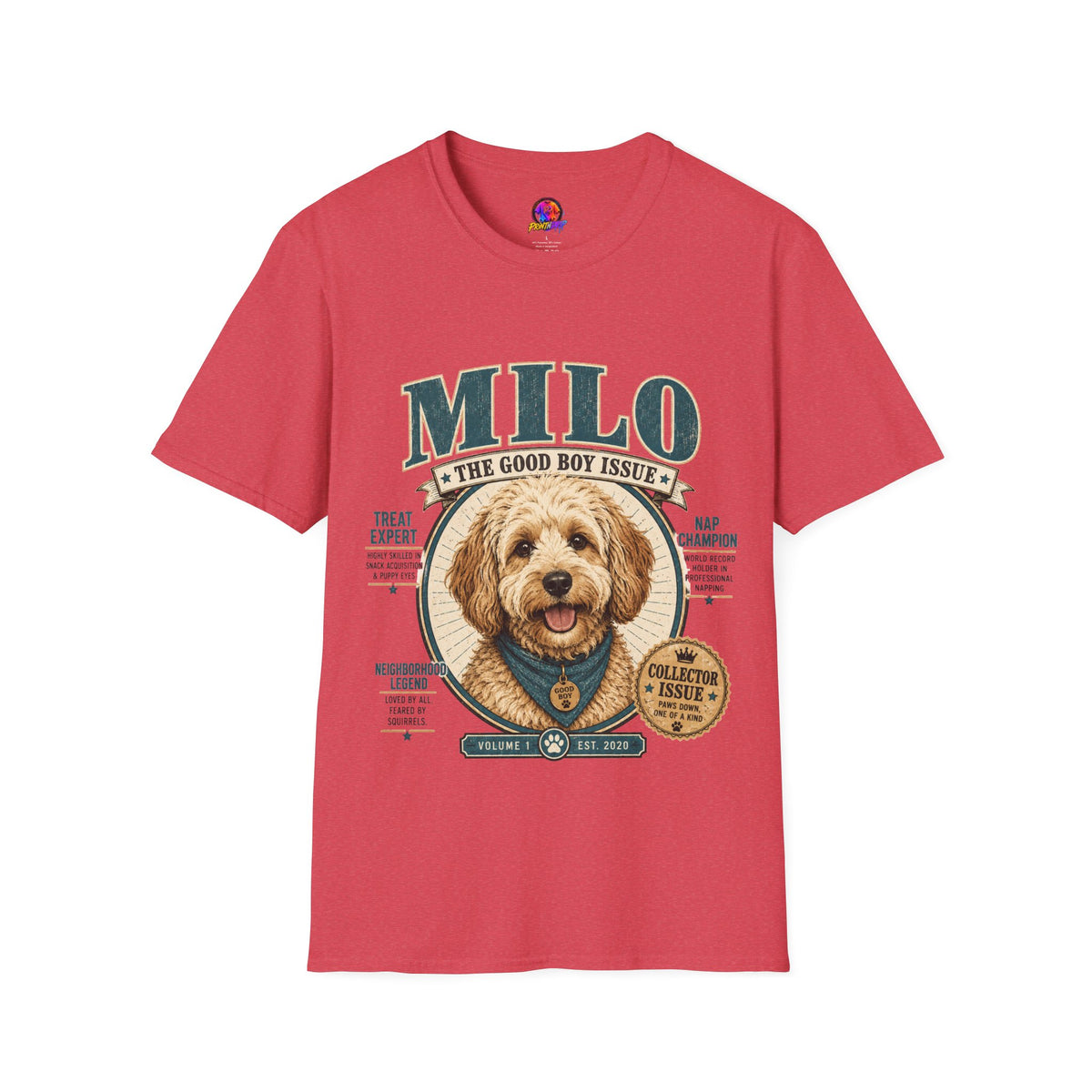 Milo 'The Good Boy Issue' T-Shirt — Cute Dog Portrait Tee