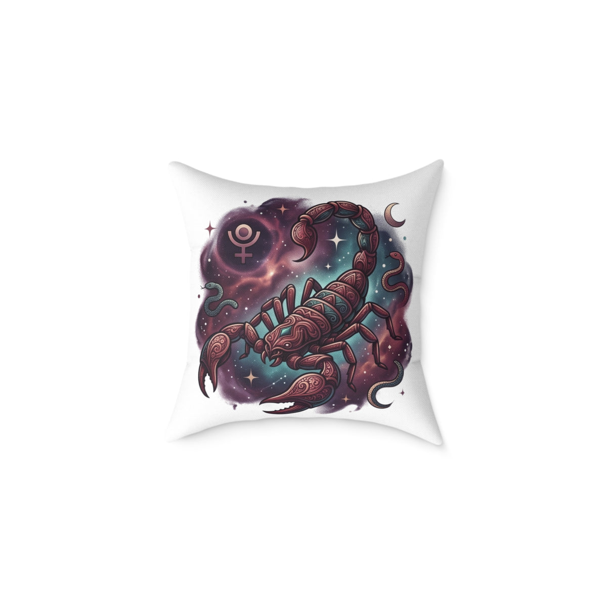 Scorpio Zodiac Astrological Square Poly Canvas Pillow